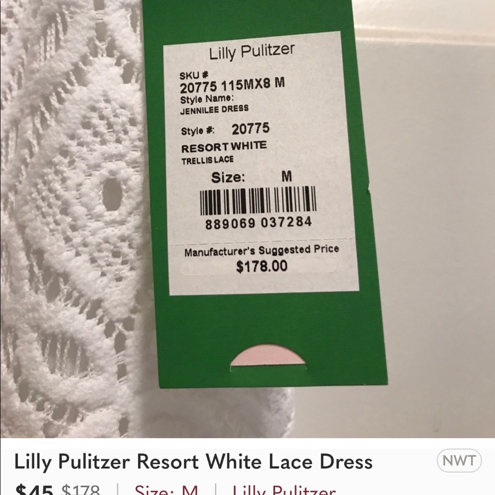 White Lily Pulitzer Dress (new with tags)